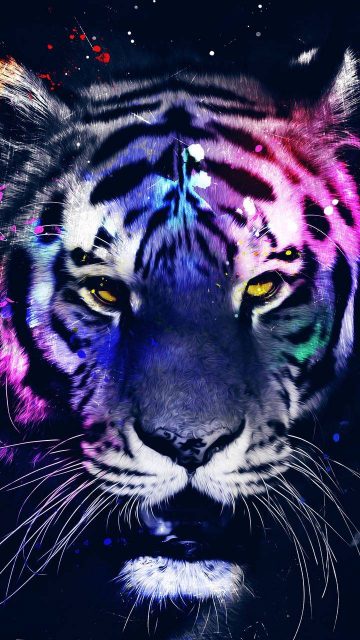 Tiger Art iPhone Wallpaper