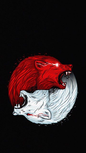 Wolf Art iPhone Wallpaper