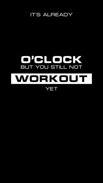 Workout Time iPhone Wallpaper