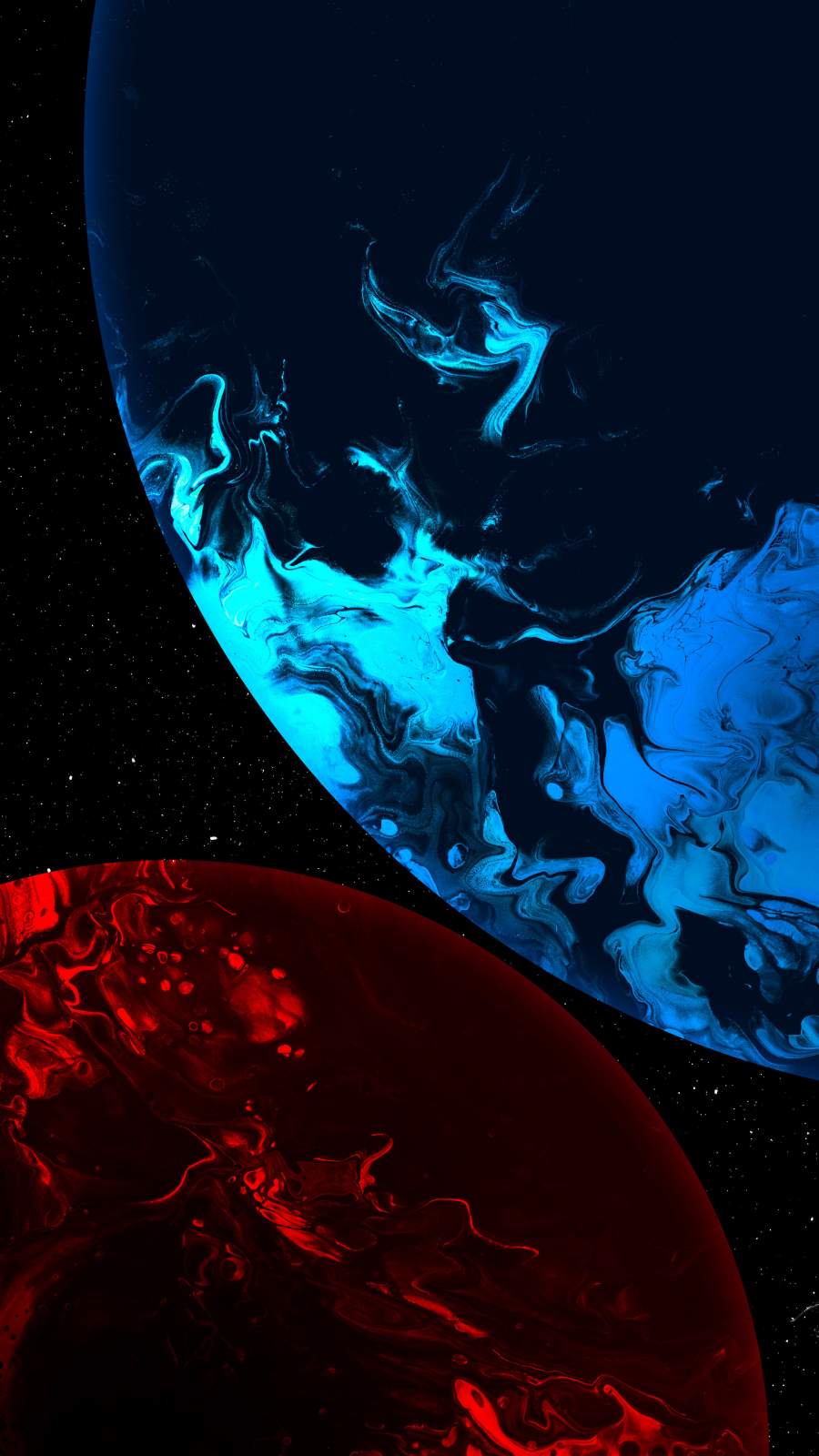 Amoled Space Planets iPhone Wallpaper