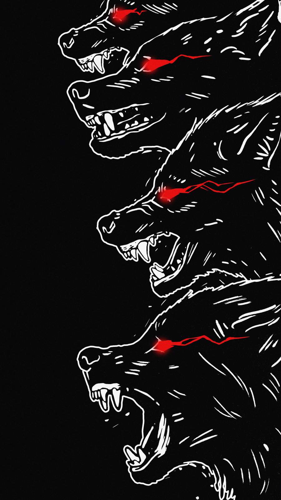 Black Wolfs iPhone Wallpaper