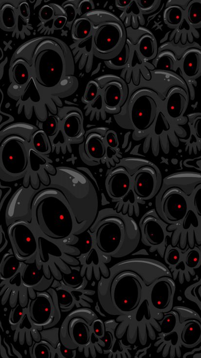 Ghost Skulls Halloween Night