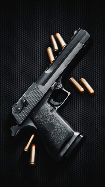 Gun and Bullets iPhone Wallpaper