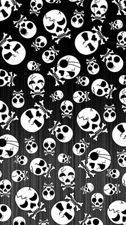 Halloween Skulls iPhone Wallpaper