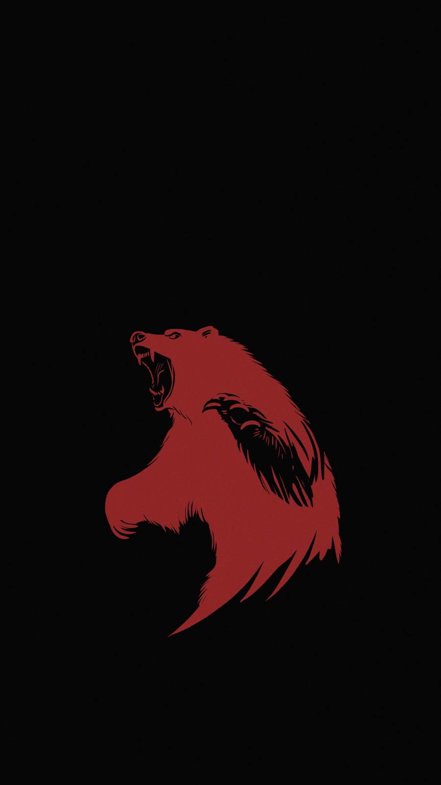 Hungry Bear iPhone Wallpaper
