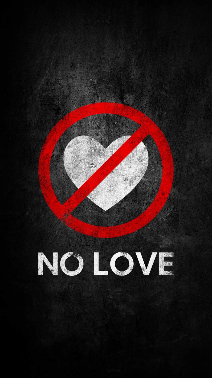 No Love iPhone Wallpaper