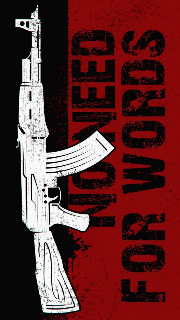 No Words Only Guns iPhone Wallpaper - iPhone Wallpapers