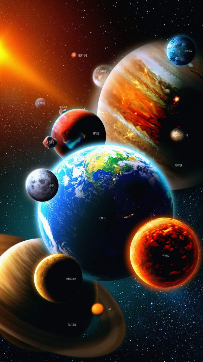 Solar System Planets - iPhone Wallpapers
