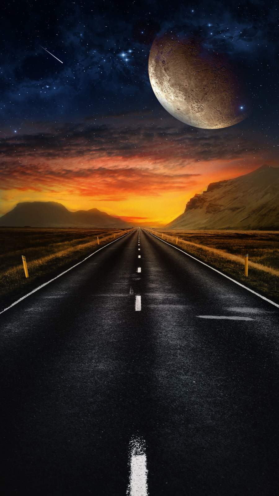 Space View Road - iPhone Wallpapers
