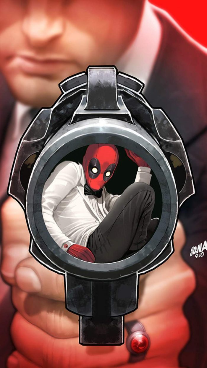 Deadpool Agent iPhone Wallpaper