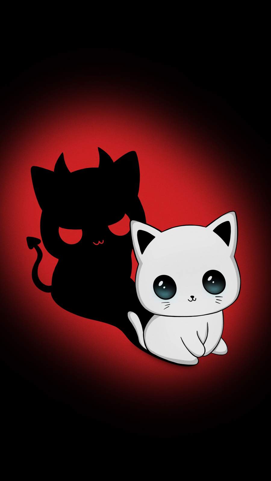 Evil Cat iPhone Wallpaper