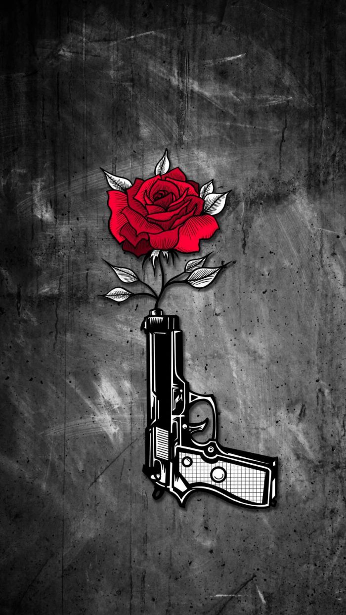 Gun Rose iPhone Wallpaper - iPhone Wallpapers