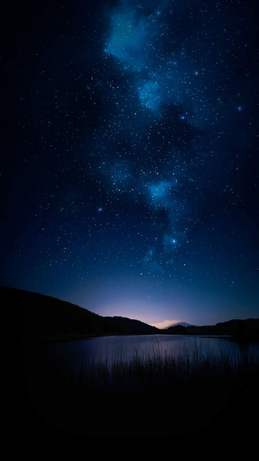 Night Sky Nature Lake - IPhone Wallpapers : iPhone Wallpapers