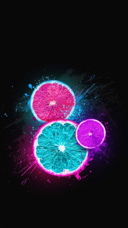 Amoled Fruits iPhone Wallpaper