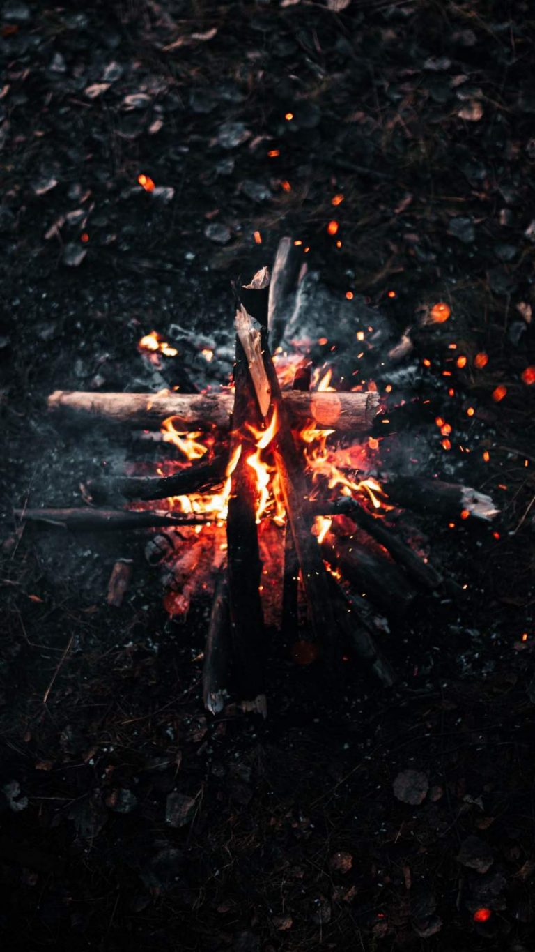 Burning Firewood Camping - iPhone Wallpapers : iPhone Wallpapers