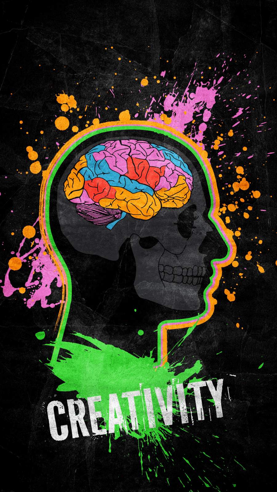 Creative Brain iPhone Wallpaper