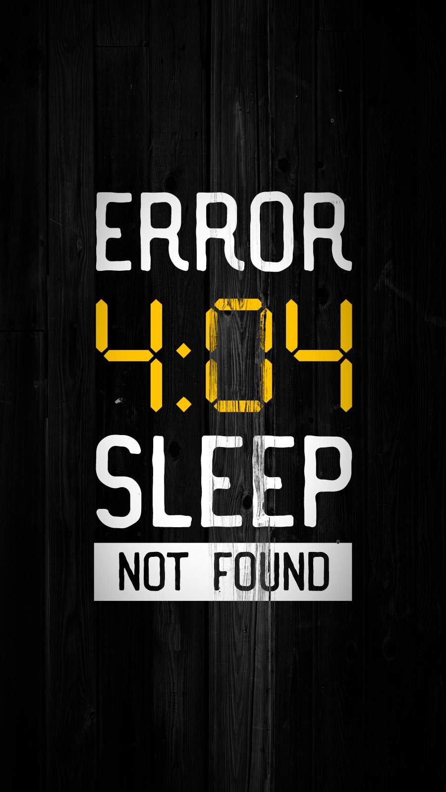 Error 404 Sleep Not Found