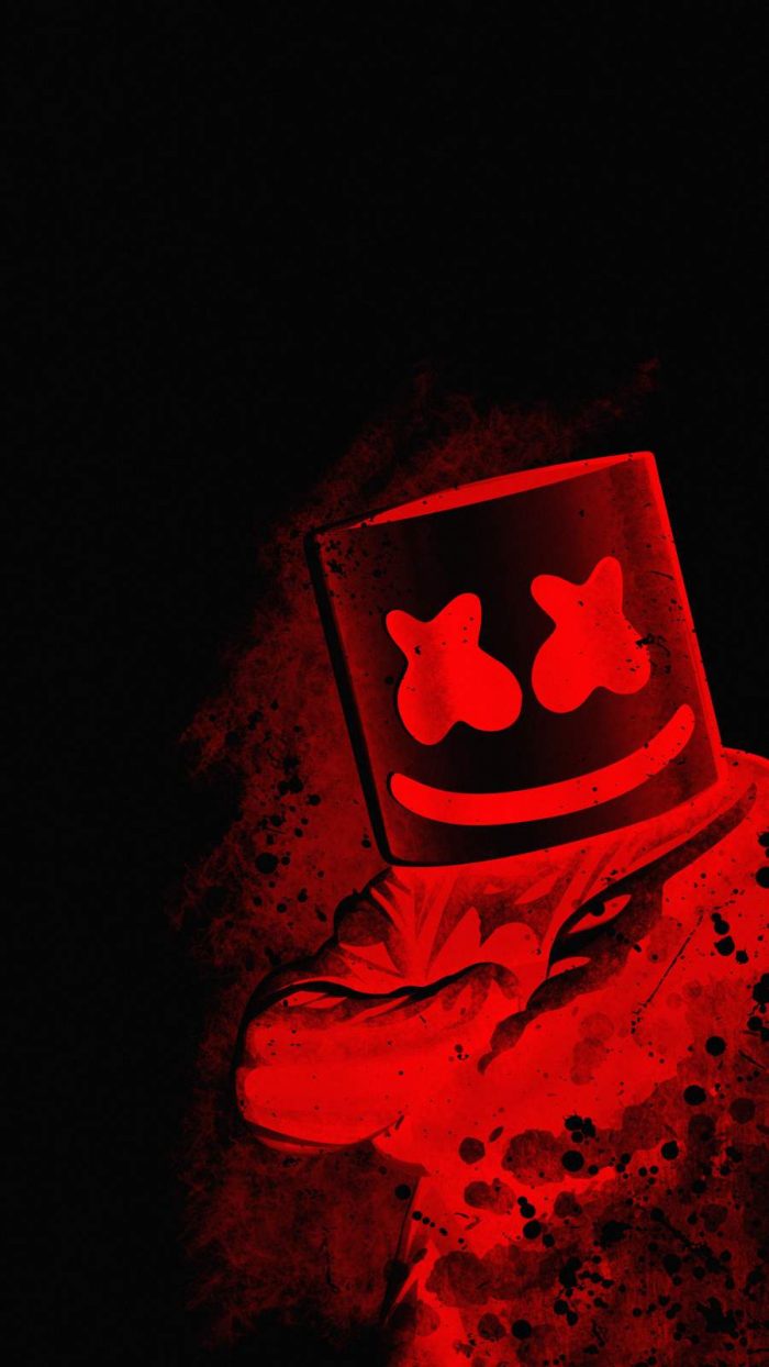 Marshmello Red iPhone Wallpaper - iPhone Wallpapers