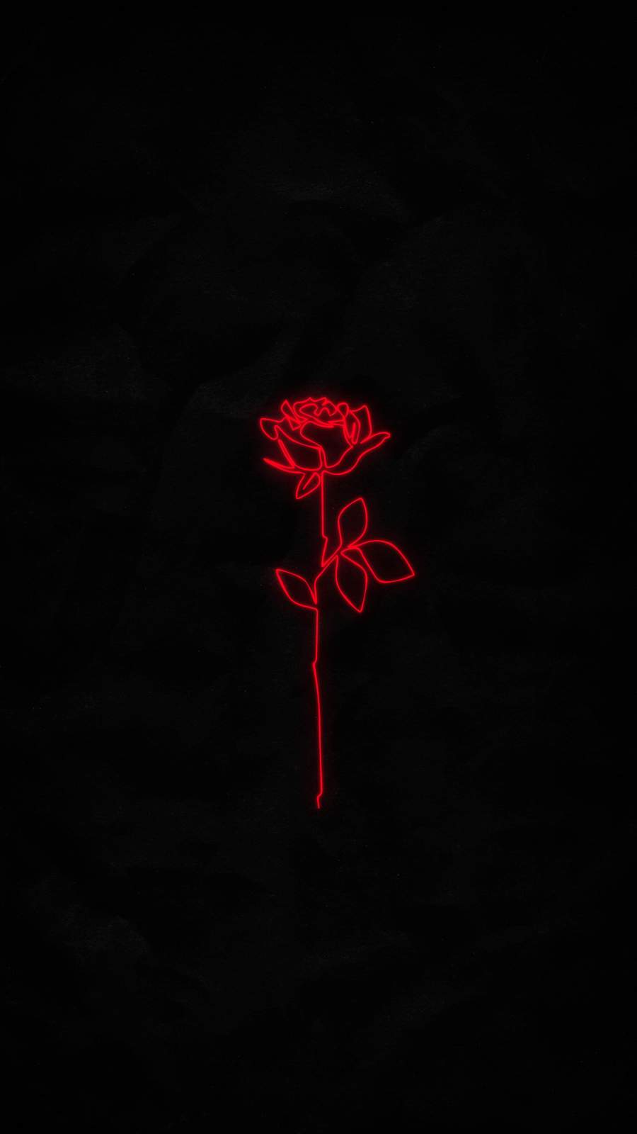 Red Rose Neon  iPhone Wallpapers