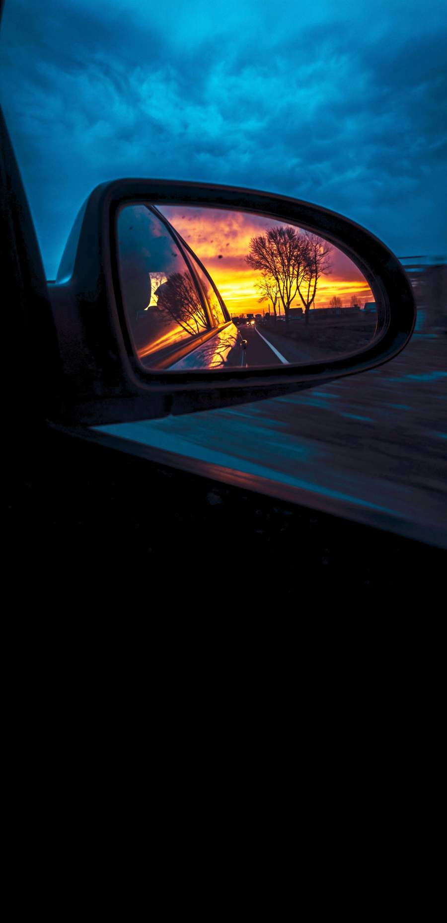 Reflection of sunset