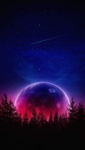 Amoled Moon iPhone Wallpaper