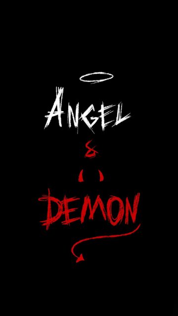 Angel and Demon iPhone Wallpaper