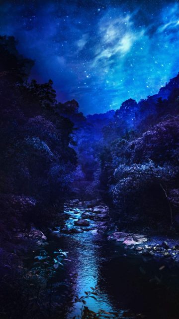 Blue Nature Scenery iPhone Wallpaper