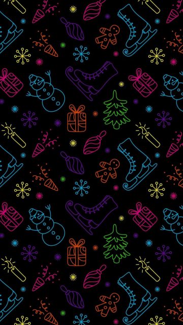 Christmas Patterns iPhone Wallpaper