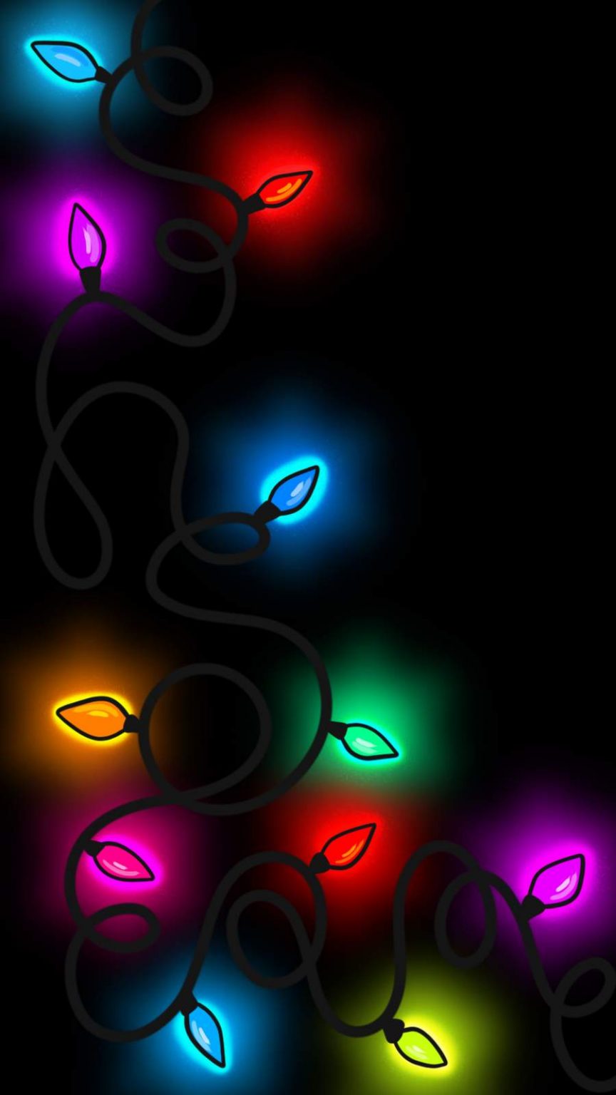 Colorful Fairy Lights - iPhone Wallpapers