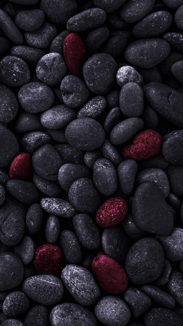 Dark Pebbles iPhone Wallpaper