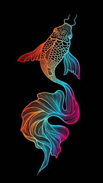 Fish Art iPhone Wallpaper