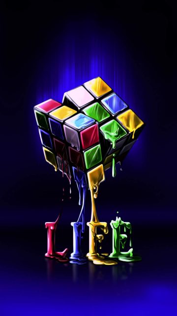 Life is Puzzle iPhone Wallpaper