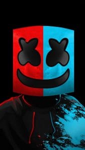 Marshmello Amoled iPhone Wallpaper