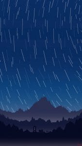 Minimal Night Long Exposure Stars