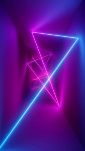 Neon Rays iPhone Wallpaper