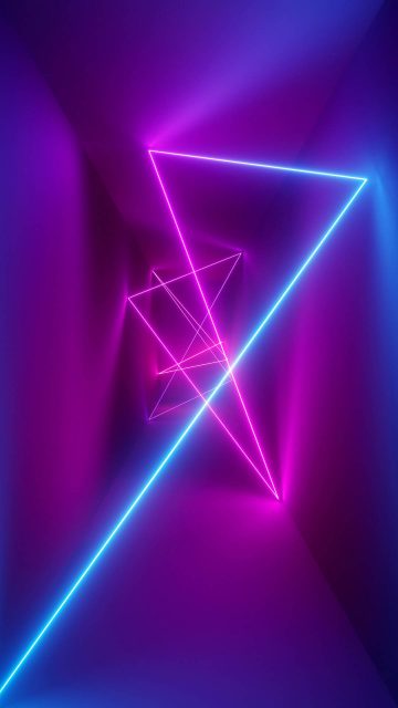 Neon Rays iPhone Wallpaper