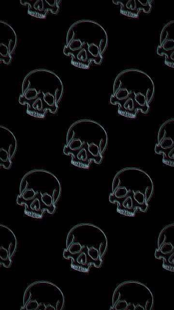 Skull Pattern iPhone Wallpaper