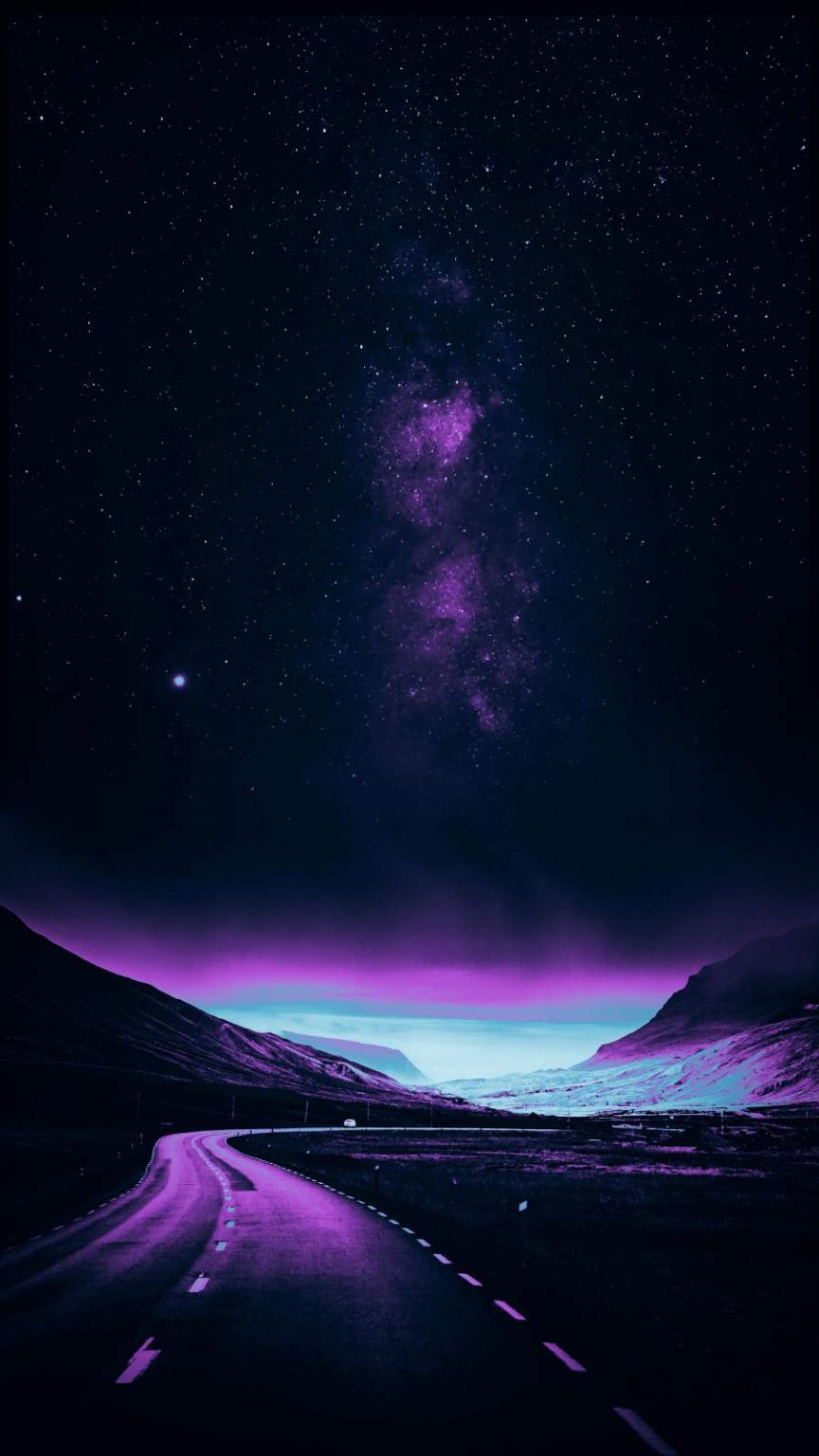 Starry Road Dark IPhone Wallpaper - IPhone Wallpapers : iPhone Wallpapers