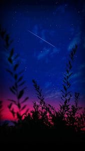 Starry Sky Shooting Star Nature