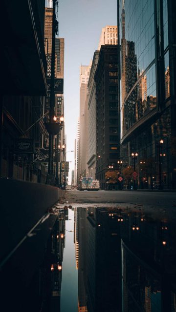 Street Water City Reflection