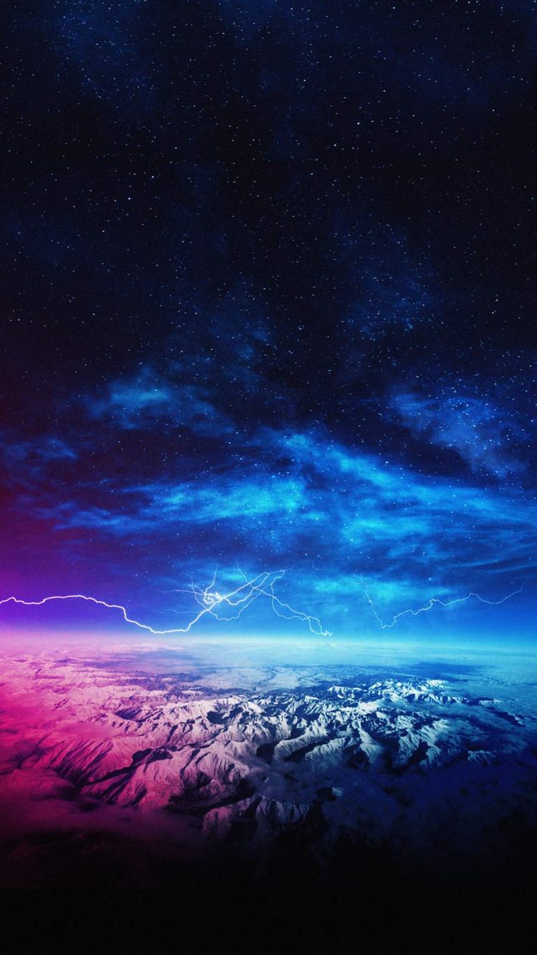 Thunderstorm Over Mountains - IPhone Wallpapers : iPhone Wallpapers