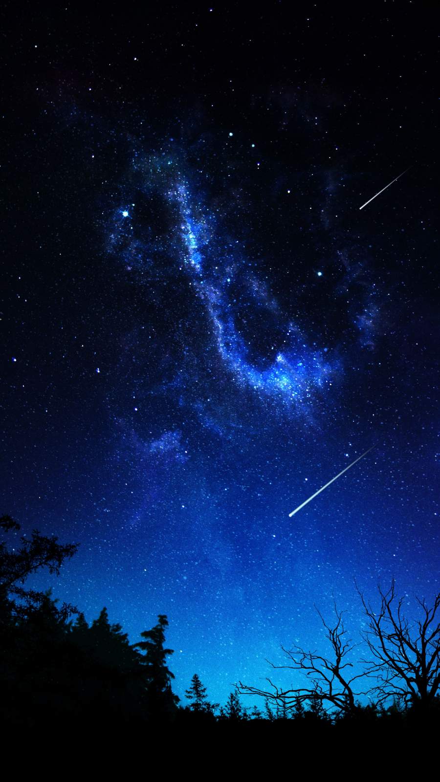 Universe View Sky Silhouette - iPhone Wallpapers