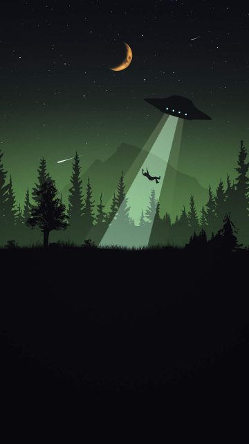 Alien Attack iPhone Wallpaper