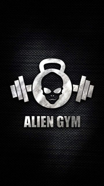 Alien Gym iPhone Wallpaper