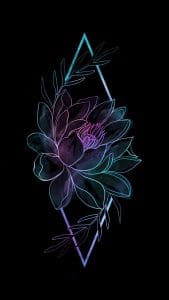 Amoled Flower iPhone Wallpaper