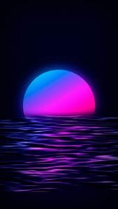 Amoled Moon iPhone Wallpaper