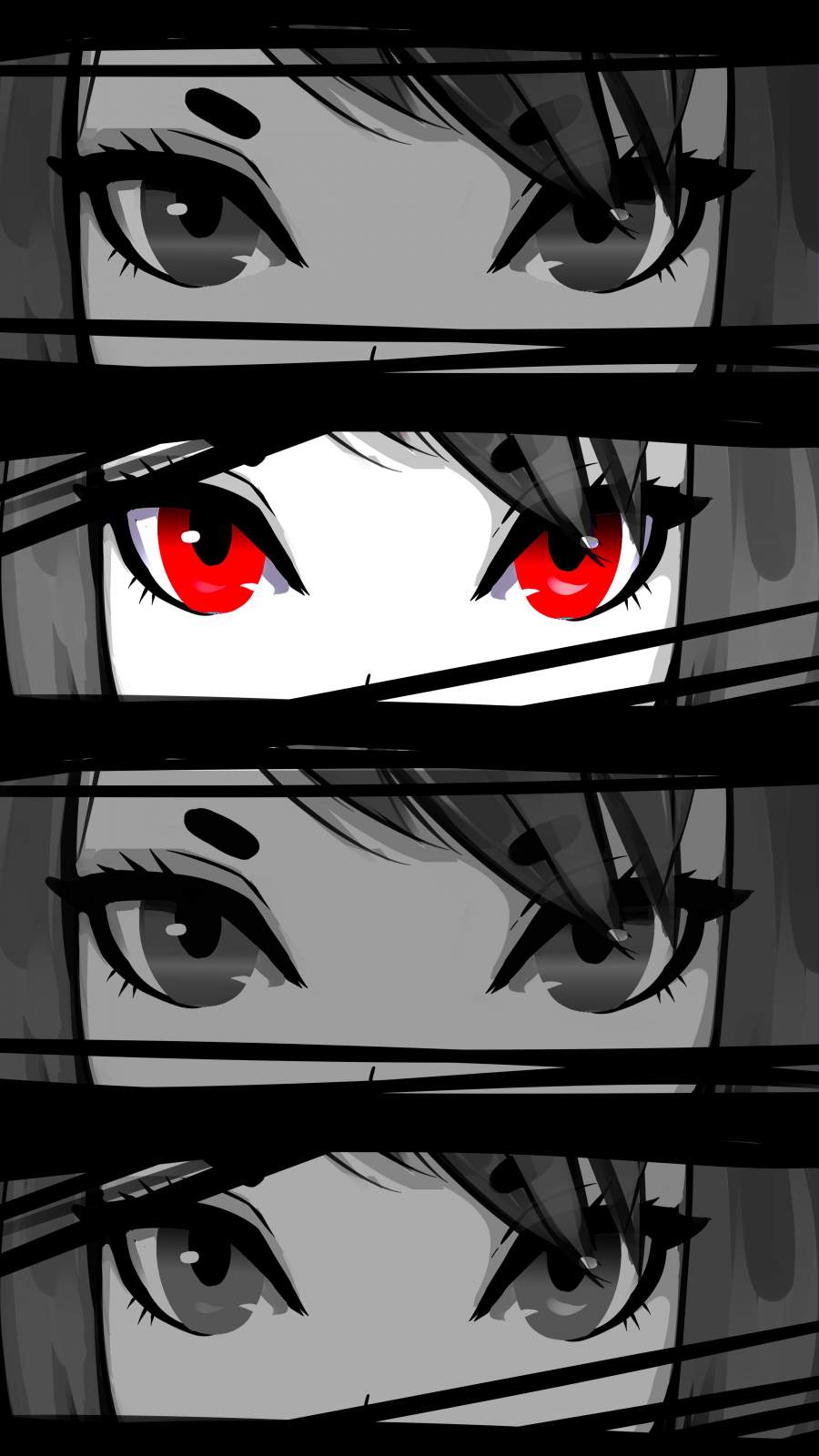 HD wallpaper eyes anime girls 2K  Wallpaper Flare