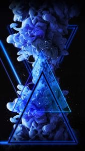 Blue Triangle Neon Smoke Bomb