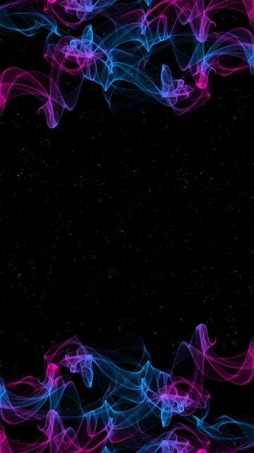 Colorful Smoke in Space iPhone Wallpaper