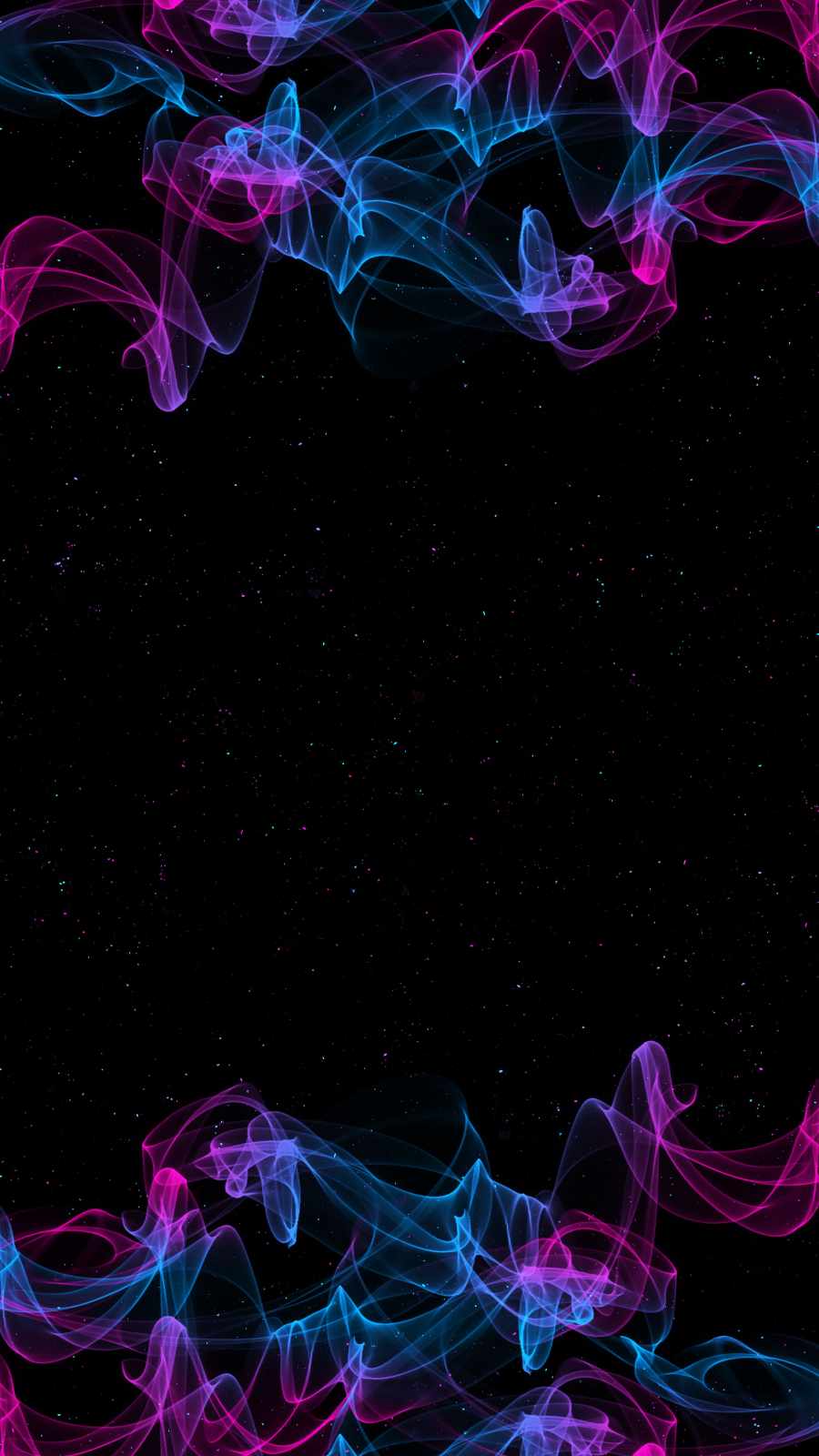 Colorful Smoke in Space iPhone Wallpaper